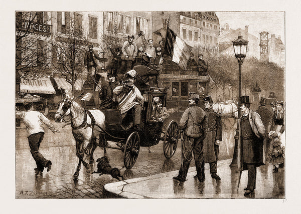 The Military Conscription In Paris, France: Conscripts Returning From ...