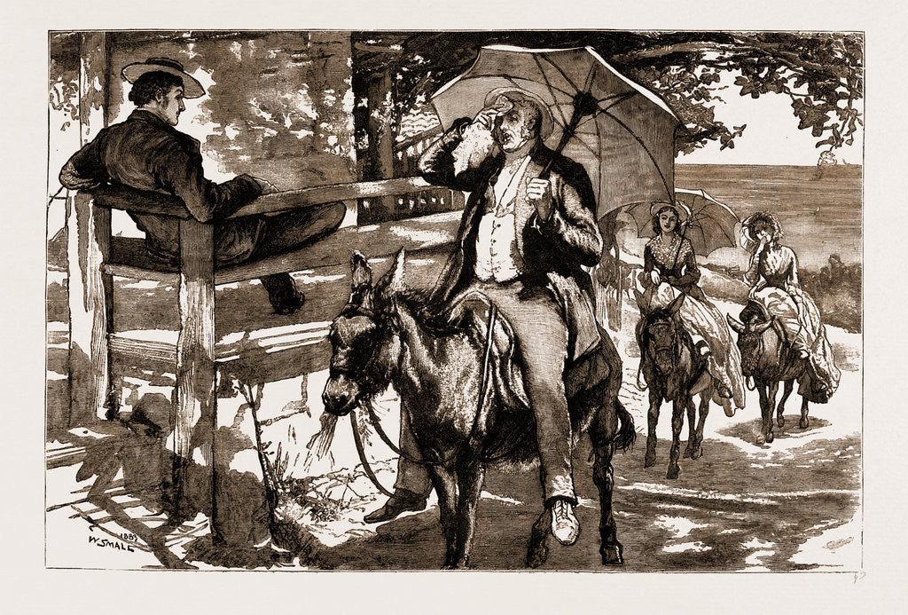 Detail of Thirlby Hall, Drawn By William Small, 1883; Three More Figures Came Into View, One By One. by Anonymous