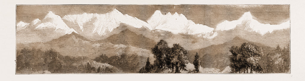 Detail of Mountaineering In The Himalayas, Views Of Nanda Devi, 1883 by Anonymous