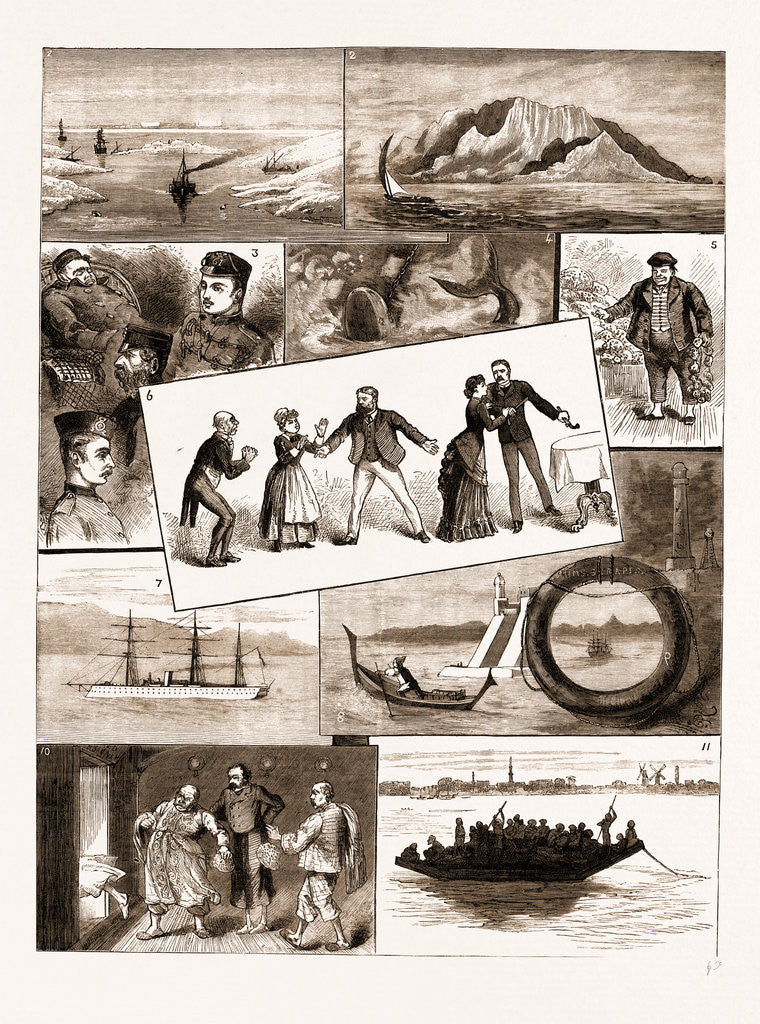 Detail of Life On Board An Indian Troopship, 1883 by Anonymous