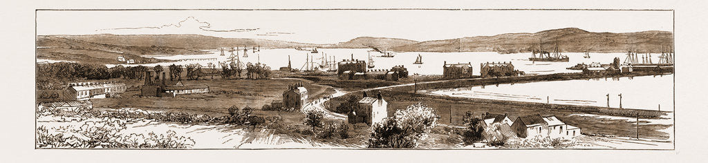 Detail of General View Of Larne Harbour, Ireland, Lately Visited By Sir Stafford Northcote, 1883 by Anonymous