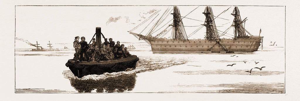 Detail of The Portland 'bus, Or Steam Launch Attached To H.M.S. Hercules, In Fair Weather by Anonymous