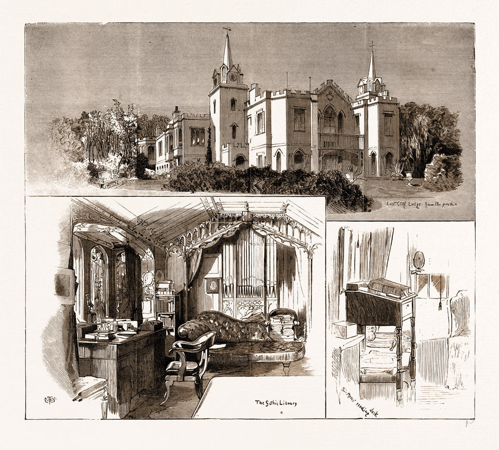 Detail of The Ninety-ninth Birthday Of Sir Moses Montefiore: Sketches At His Residence, East Cliff Lodge, Ramsgate, UK, 1883 by Anonymous