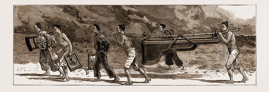 Detail of The Recent Rioting At Canton, China, 1883 by Anonymous