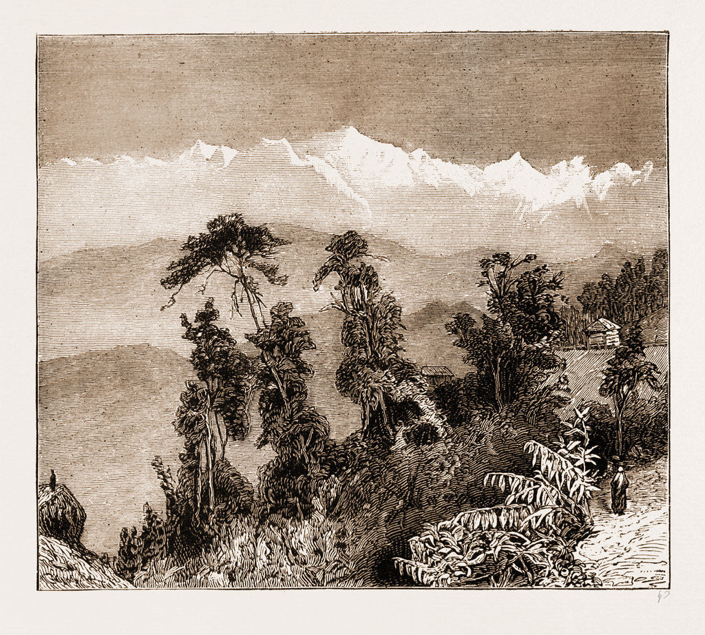 Detail of Kunchinjinga, A Peak Of The Himalayas, 28,156 Feet Above Sea Level, The Ascent Of Which Has Lately Been Attempted By Mr. Graham, 1883 by Anonymous