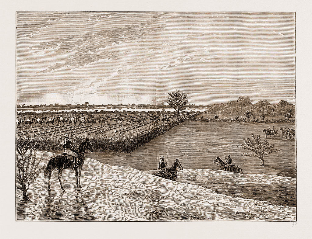Detail of The Expedition Into Kurdufan, Troops About To Break Camp At Sunrise, Sudan, 1883 by Anonymous