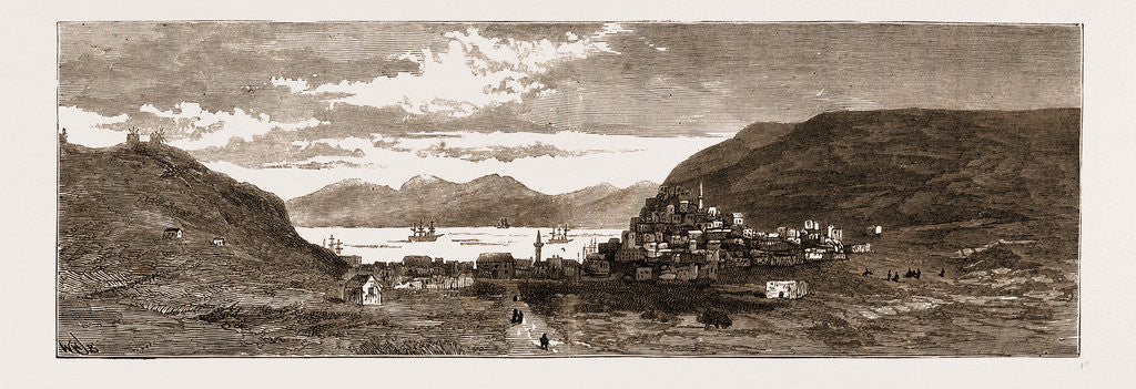Detail of View Of The Village Of Tchesme, Anatolia, Asia Minor, Partially Destroyed During The Recent Earthquake, 1883 by Anonymous