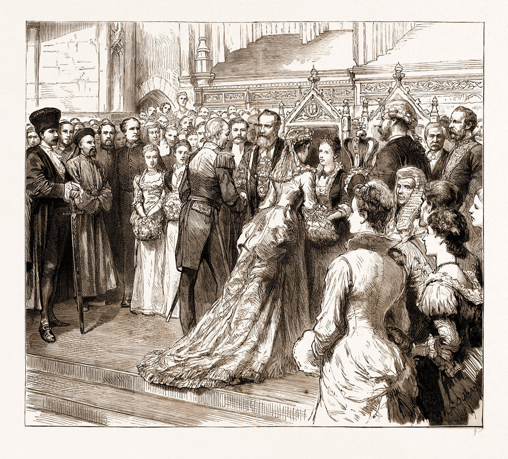 Detail of The Lord Mayor's Banquet At The Guildhall, London, UK, 1883 by Anonymous