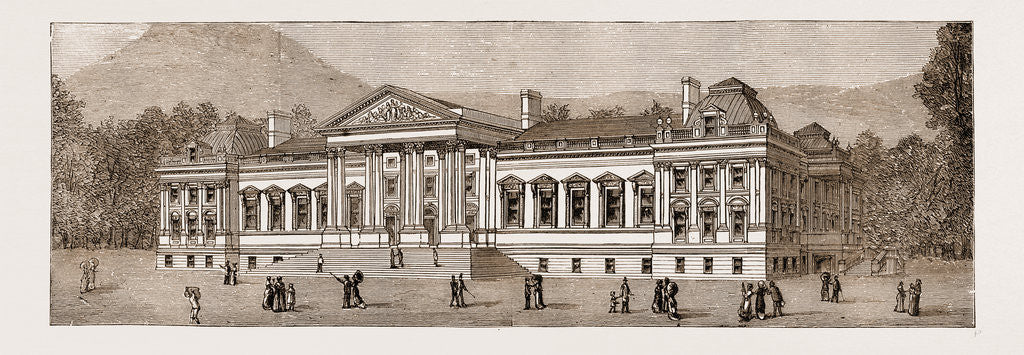Detail of The New House Of Assembly, Capetown, South Africa, 1883 by Anonymous
