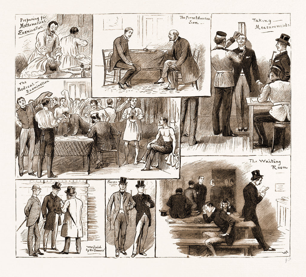 Detail of Some Incidents In Connection With An Army Examination, 1883 by Anonymous