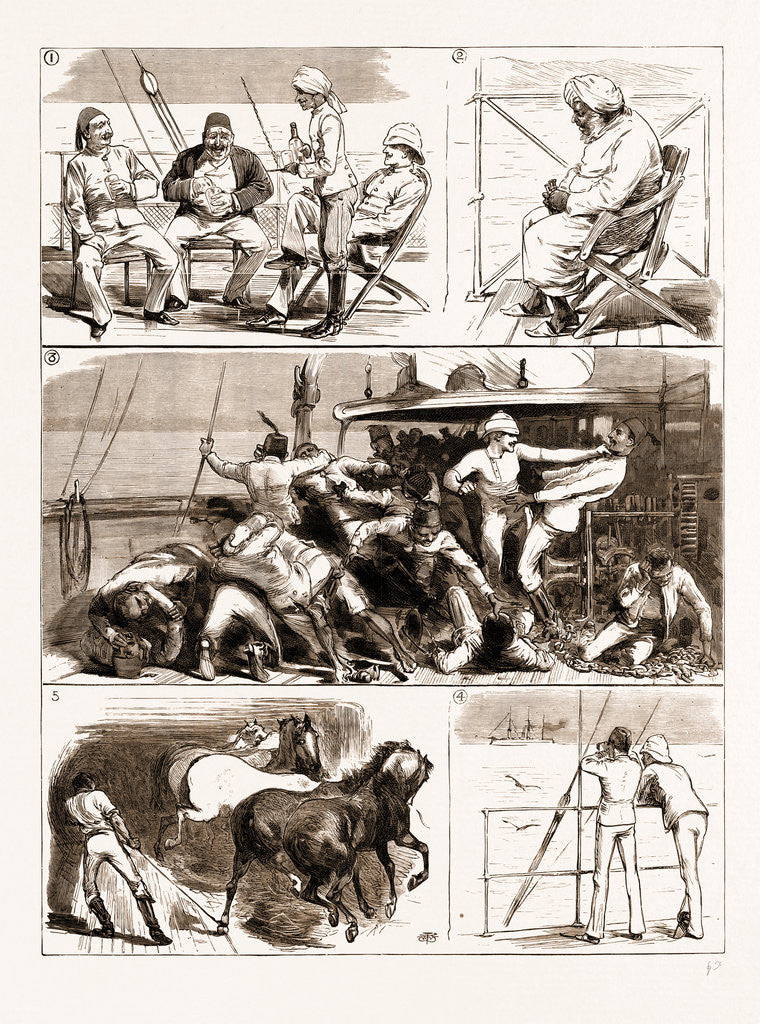Detail of The Rebellion In The Sudan, With Baker Pasha's Reinforcements: From Suez To Suakim By The Red Sea, 1883 by Anonymous