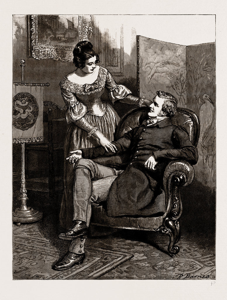 Detail of The Mayor Of Casterbridge: 'Well, Lucetta, I've a bit of news for ye,' he said gaily by Robert Barnes