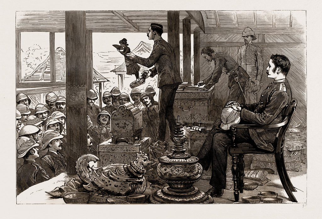 Detail of With Lord Dufferin In Burma: A Loot Auction In The Palace, Mandalay, 1886 by Anonymous