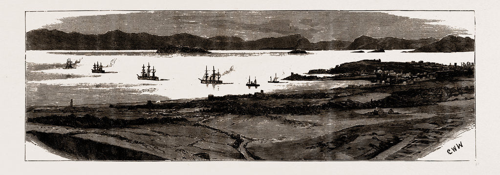 Detail of The Difficulty Between Turkey And Greece: The Foreign Ambassadors At Athens Leaving The Piraeus, May 7, 1886 by Anonymous