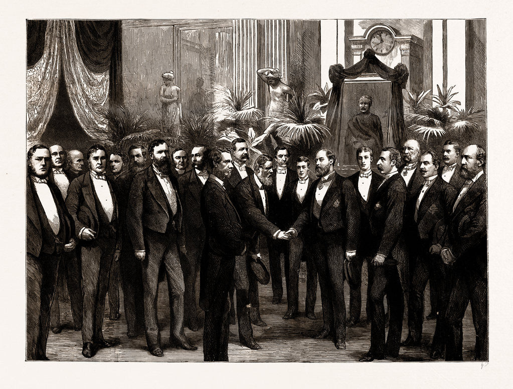 Detail of The Opening Festival Of The Gordon Boys' Home: The Prince Of Wales Receiving The Guests, UK, 1886 by Anonymous