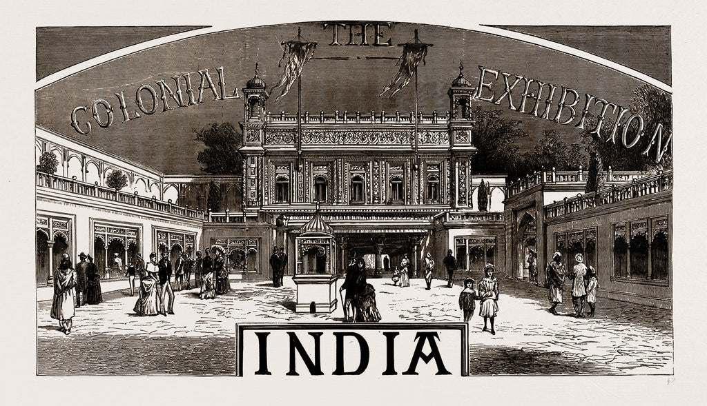 Detail of The Courtyard, Indian Palace, 1886 by Anonymous