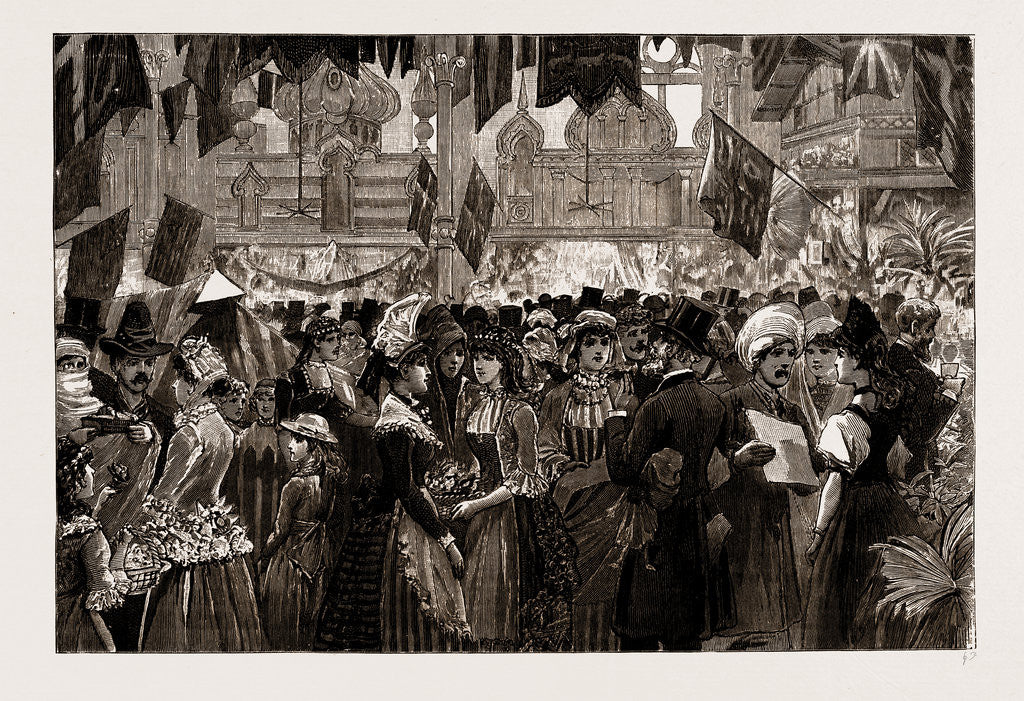 Detail of Fancy Fair At The Athenaeum, Camden Road, In Aid Of The North-west London Hospital, UK, 1886 by Anonymous