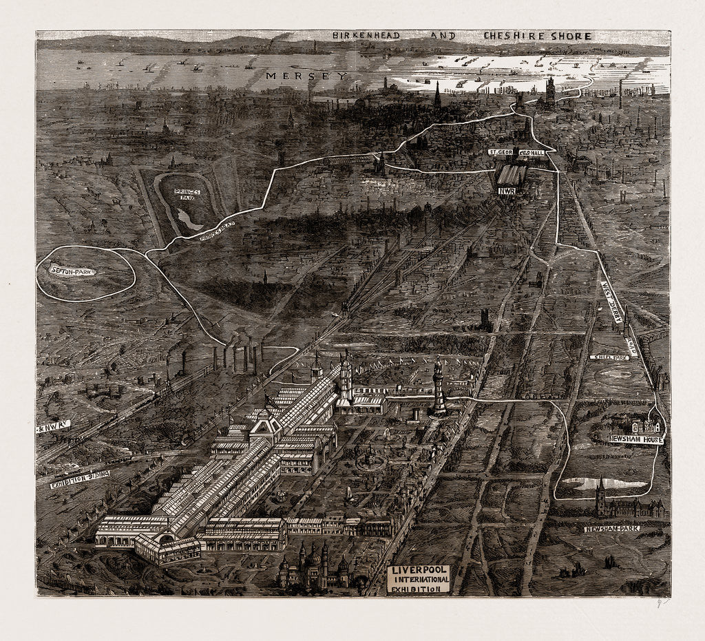 Detail of The Opening Of The International Exhibition Of Navigation And Manufactures By The Queen At Liverpool, UK, 1886 by Anonymous