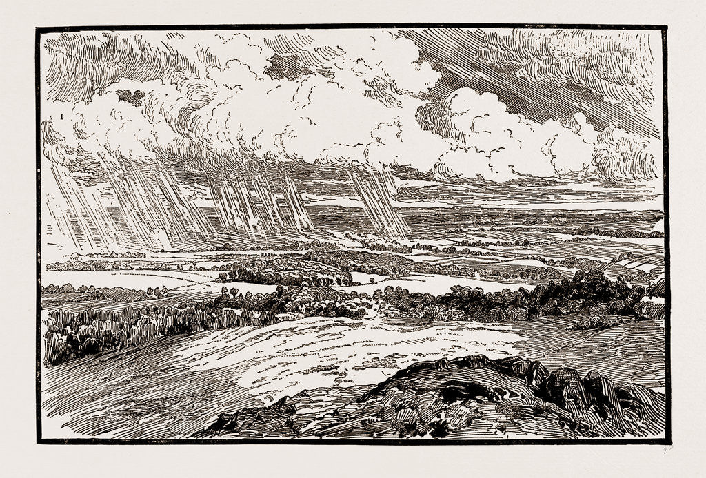 Detail of Illustrations From The Catalogue Of The Royal Institute Of Painters In Water Colours: Clouds And Shadows, By C.e. Johnson, R.i, 1886 by Anonymous