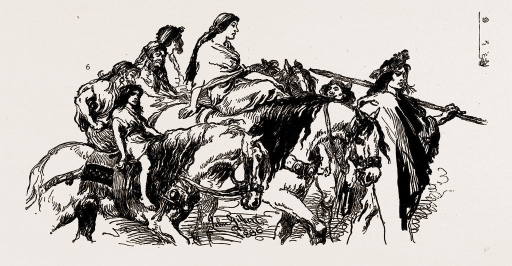 Detail of Illustrations From The Catalogue Of The Royal Society Of Painters In Water Colours, 1886 by Anonymous