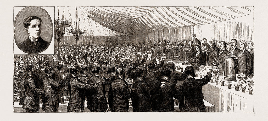 Detail of The Coming Of Age Of The Duke Of Newcastle: Festivities At Clumber, Near Worksop, Nottingham, UK, 1886 by Anonymous