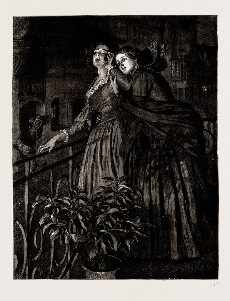 Detail of The Mayor Of Casterbridge: Lucetta's eyes were straight upon the spectacle of the uncanny revel by Robert Barnes