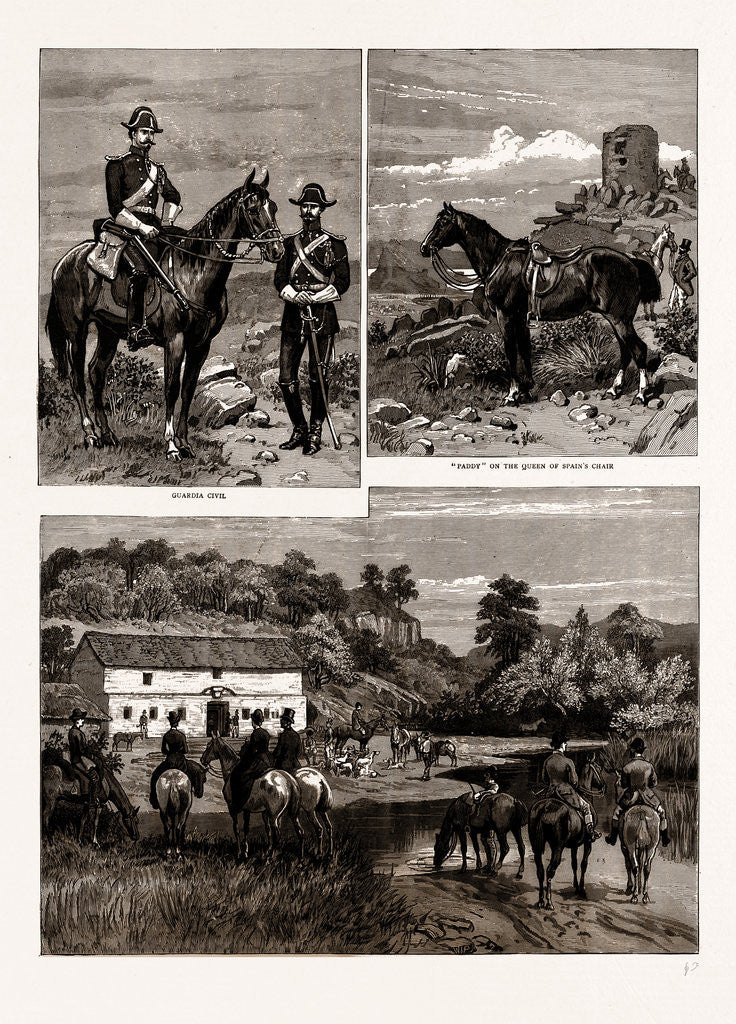 Detail of The Calpe Hunt, Gibraltar, 1886 by Anonymous
