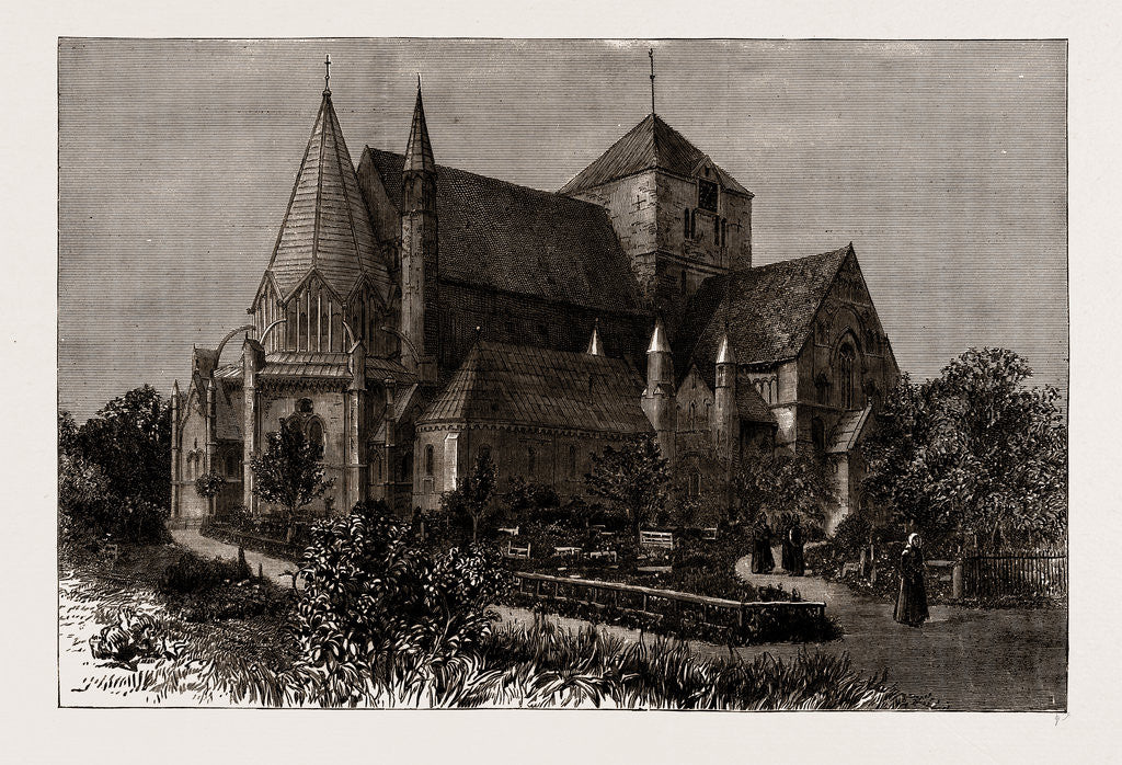 Detail of Throndhjem Cathedral, Norway, 1886 by Anonymous
