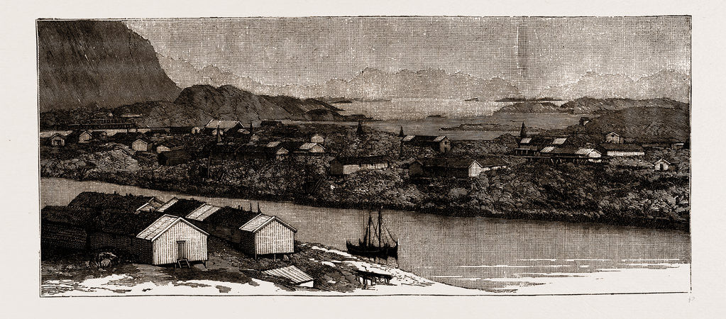 Detail of The Lofoten Islands, Norway, 1886 by Anonymous