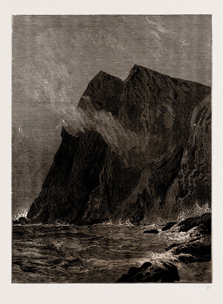 Detail of The North Cape, Norway, 1886 by Anonymous