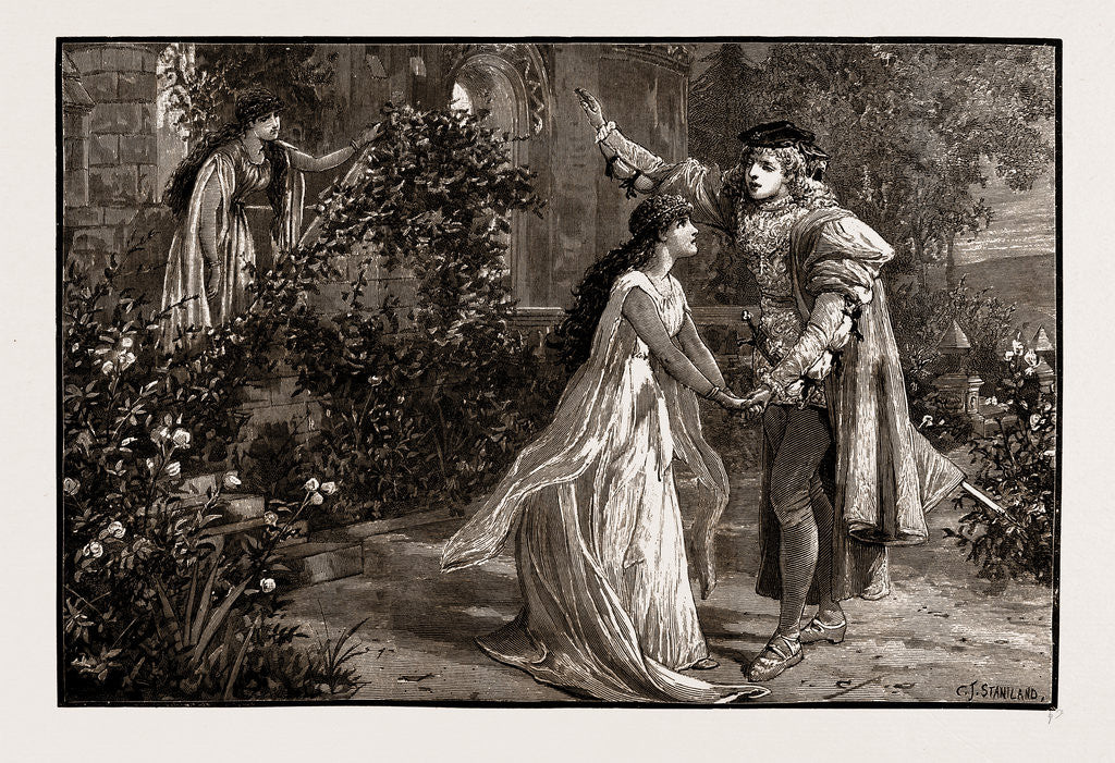 Detail of Scene From Mr. Mackenzie's New Opera, The Troubadour, Act III by Anonymous