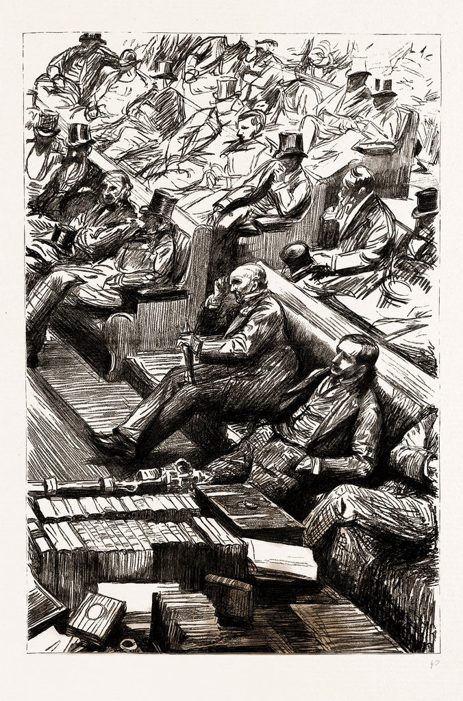 Detail of The Home Rule Debate In The House Of Commons, London, UK, 1886 by Anonymous