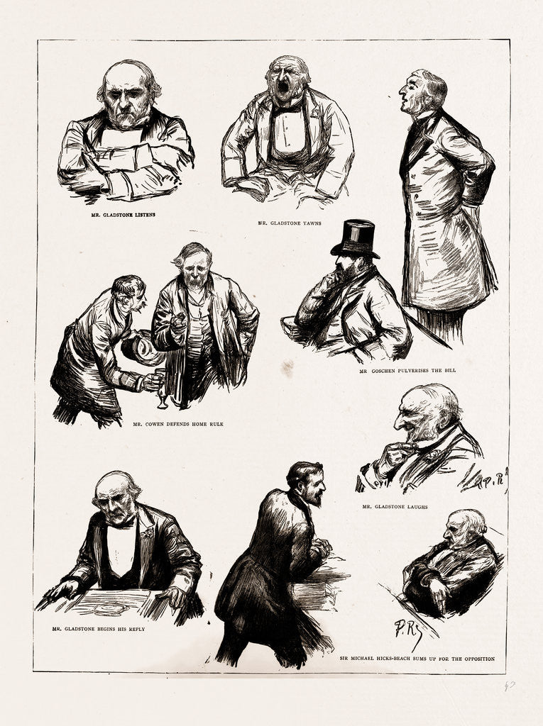 Detail of The Home Rule Debate In The House Of Commons, London, UK, 1886 by Anonymous