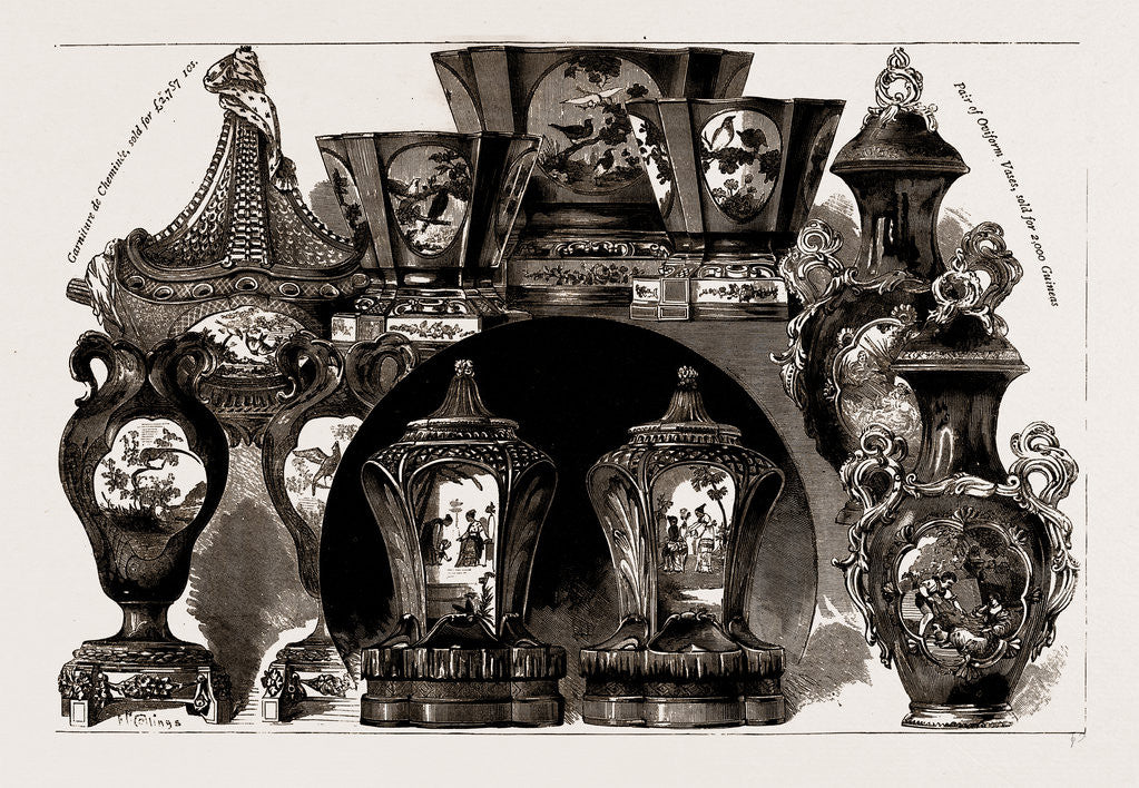 Detail of Sale Of Old Porcelain Belonging To The Late Earl Of Dudley, 1886 by Anonymous