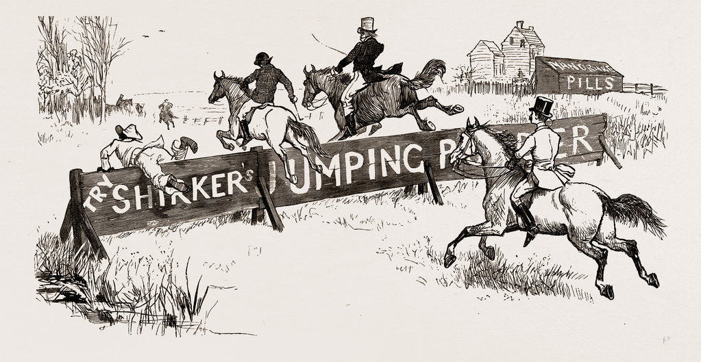 Detail of Fox-hunting In America: A Fancy; U.s.a., U.s., Us, Usa, United States, United States Of America, America, 1886 by Anonymous
