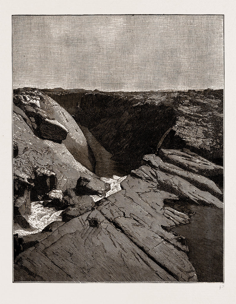 Detail of Lulu Falls And Chasm, South Africa, 1886 by Anonymous