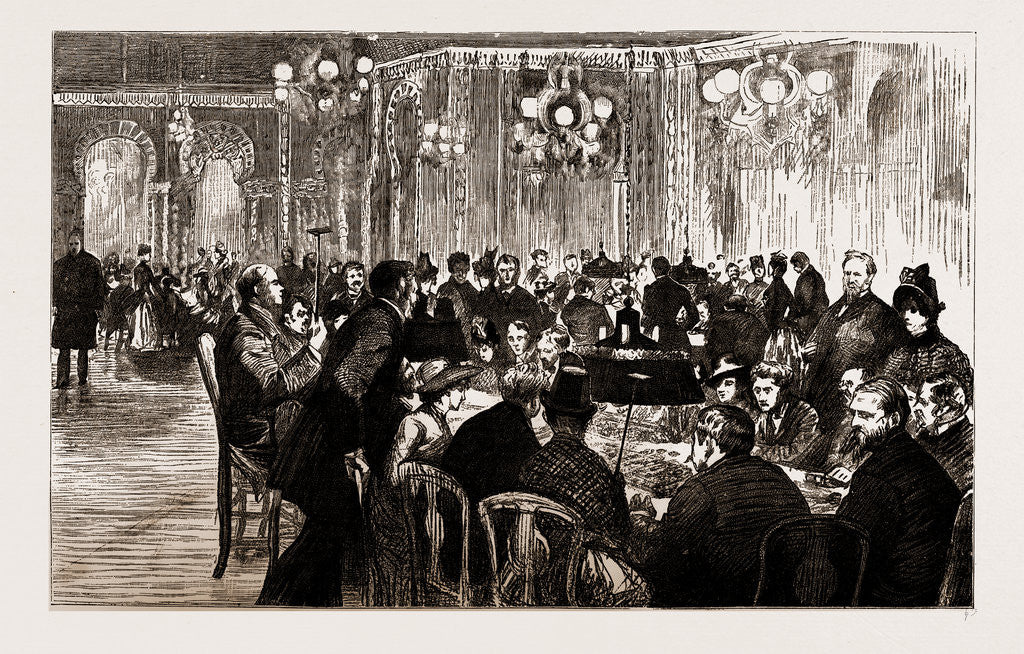 Detail of The Interior Of The Gambling Saloon, 1886 by Anonymous