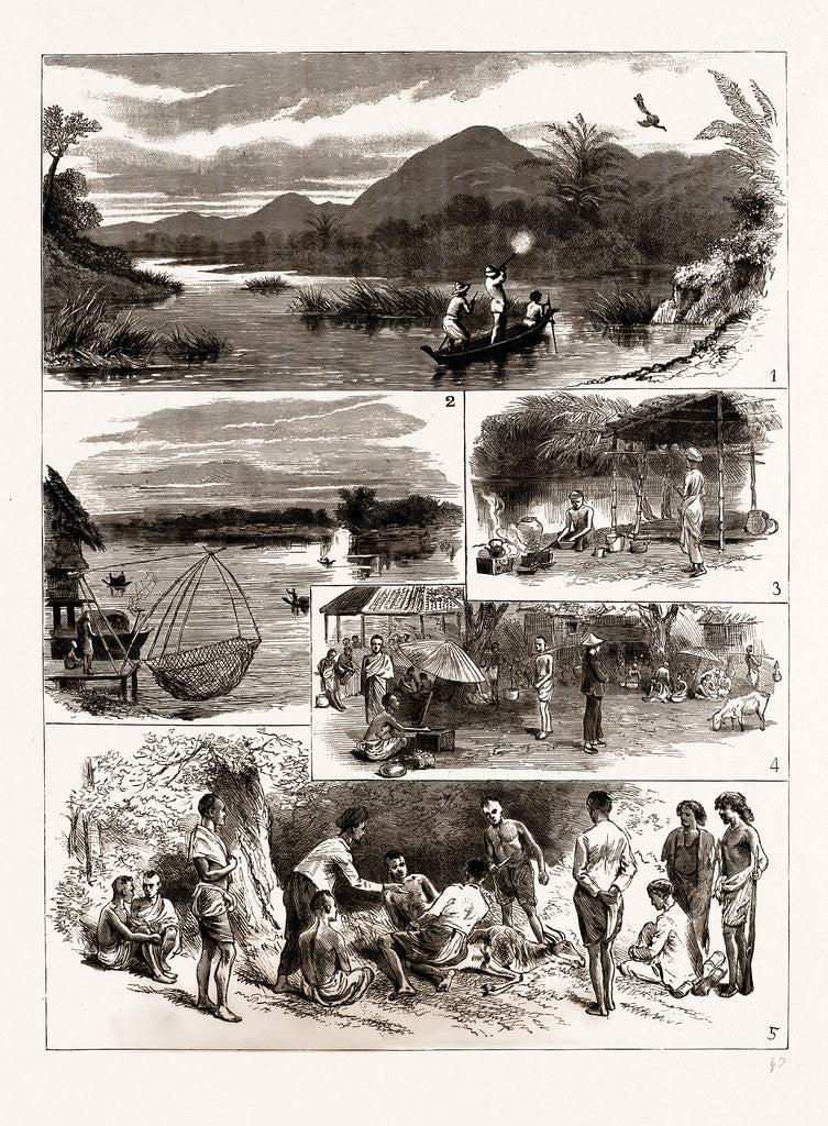 Detail of Sport In Siam, 1886 by Anonymous
