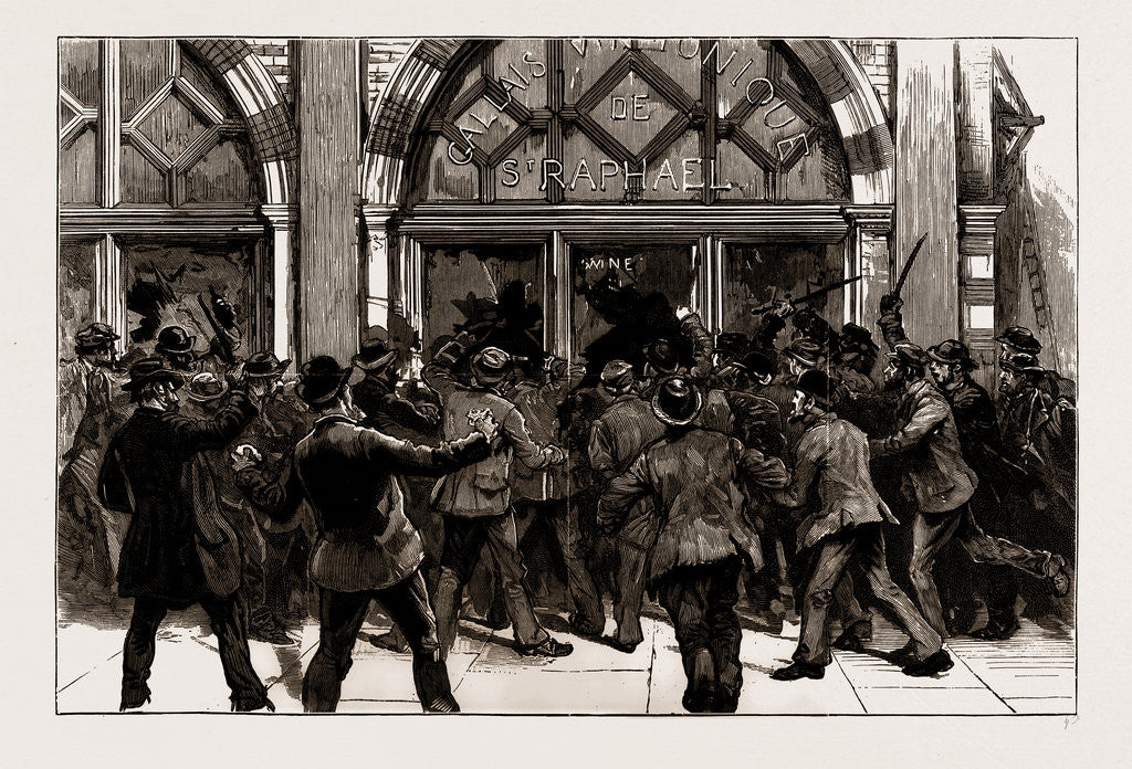 Detail of The Rioting In The West End Of London, February 8th, UK, 1886 by Anonymous