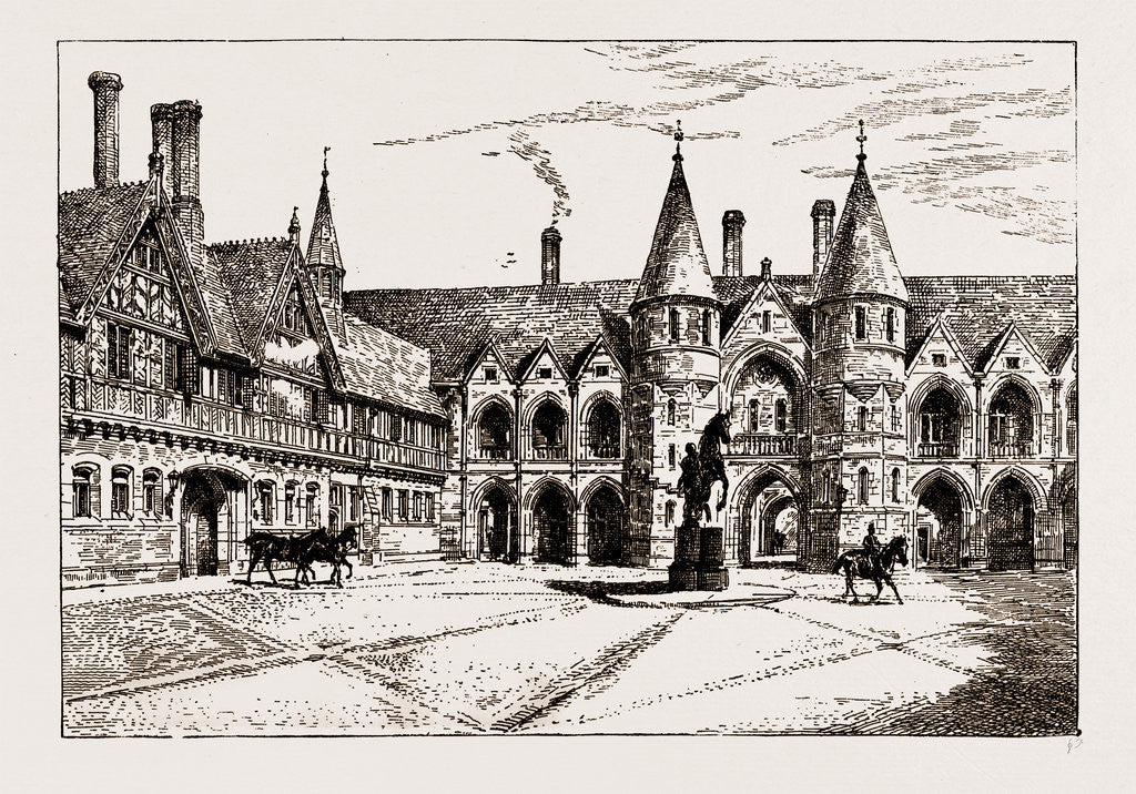Detail of Stable Courtyard, UK, 1886 by Anonymous