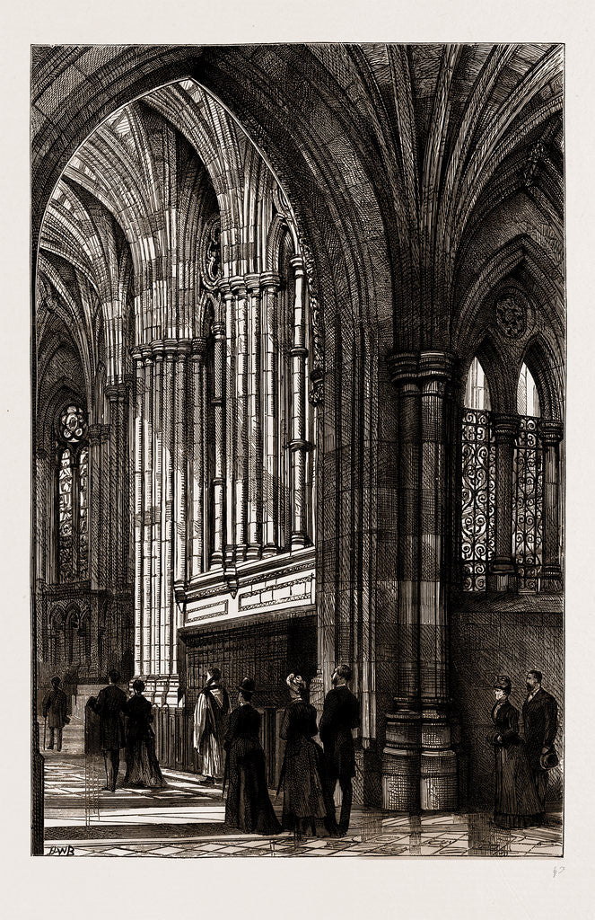 Detail of Interior Of Chapel, UK, 1886 by Anonymous