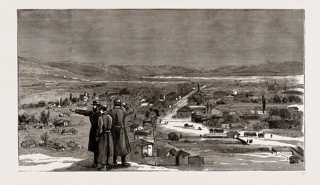 Detail of The War Between Serbia And Bulgaria: The Re-occupation Of Pirot: View Of The Town After The Enemy Had Left It, 1886 by Anonymous