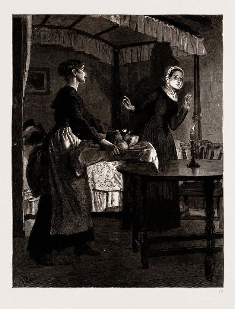 Detail of The Mayor Of Casterbridge: Her mother whispered as she drew near, 'tis he' by Robert Barnes