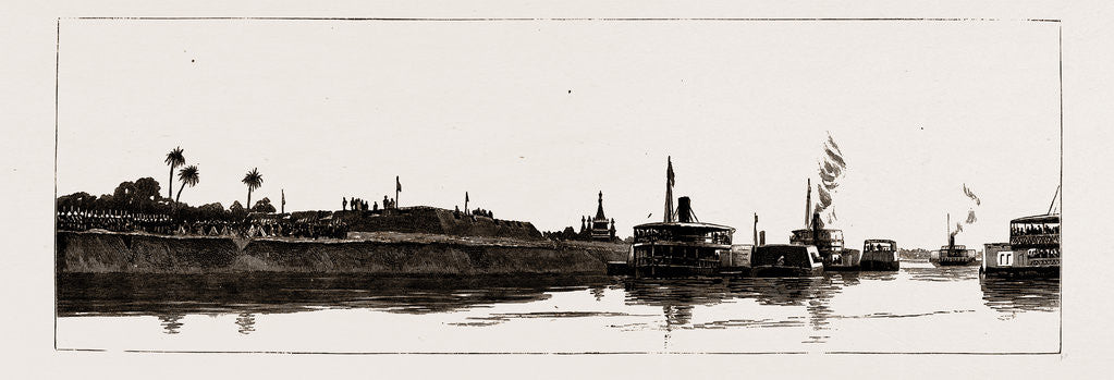 Detail of The Expedition To Upper Burma: The Forts Of Ava, Where Theebaw's Army Surrendered To The British, Nov. 27 by Anonymous
