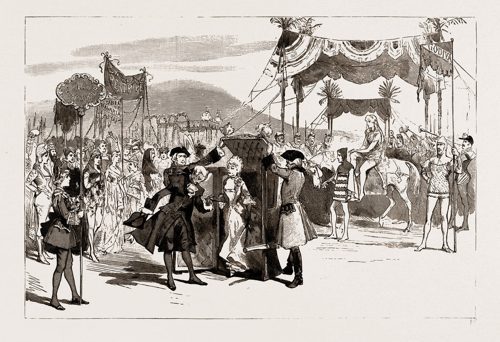 Detail of The Pantomime Of Aladdin At Drury Lane Theatre, London, UK, 1886 by Anonymous