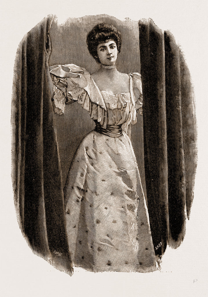 Detail of A Ball Dress, UK, 1897, Fashion by Anonymous