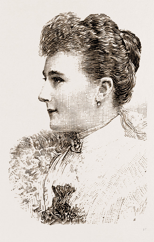 Detail of Princess Alexandra Of Anhalt, 1897 by Anonymous