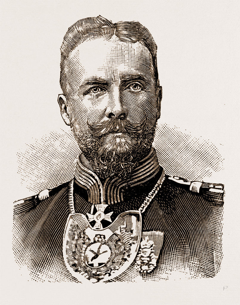 Detail of Prince Sizzo Of Schwarzenburg Rudolfstadt, 1897 by Anonymous