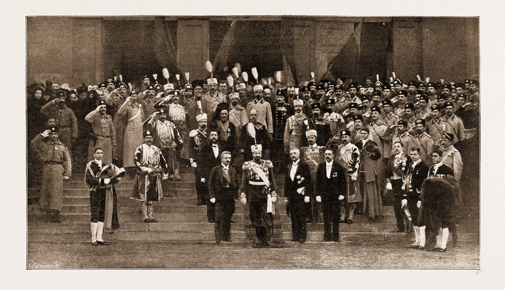 Detail of The Bulgarian Parliament: Opening Of The Session Of The Sobranie, 1897 by Anonymous