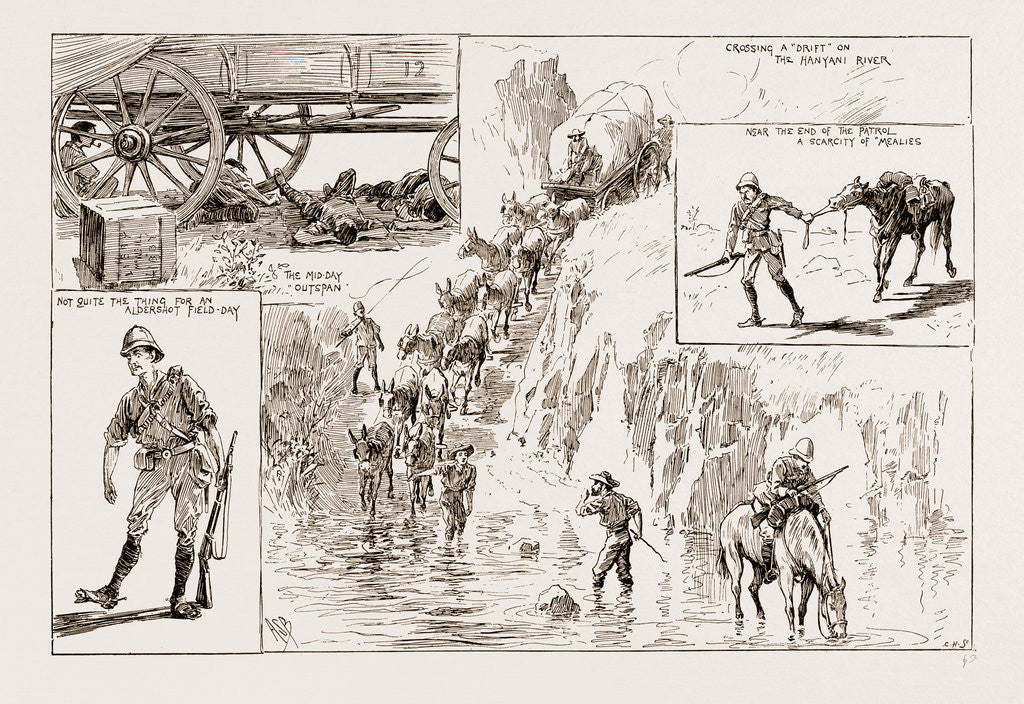 Detail of Tommy Atkins In Rhodesia: Leaves From An Officer's Sketch Book, 1897 by Anonymous